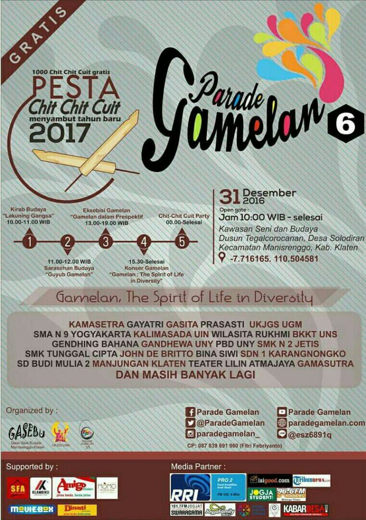 Pamflet Parade Gamelan 6