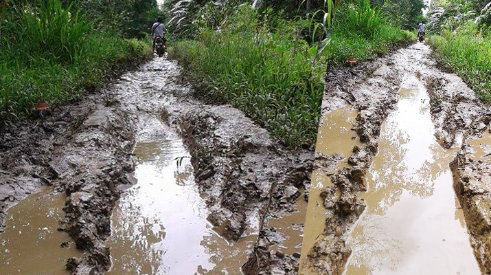 Foto: Berkati Ndraha | Kondisi Jalan Ladea Orahua