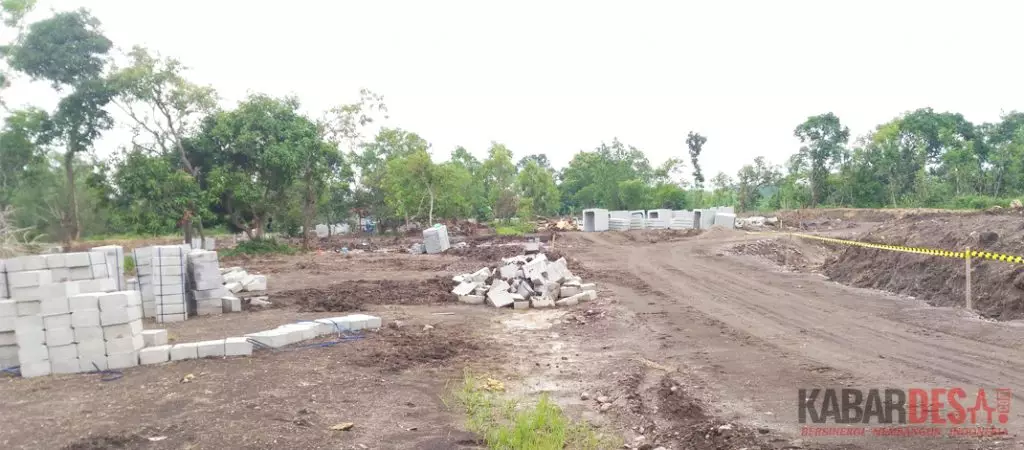Pembangunan Rest Area di sisi barat Jembatan Suramadu wilayah Madura / Foto : Firmansyah