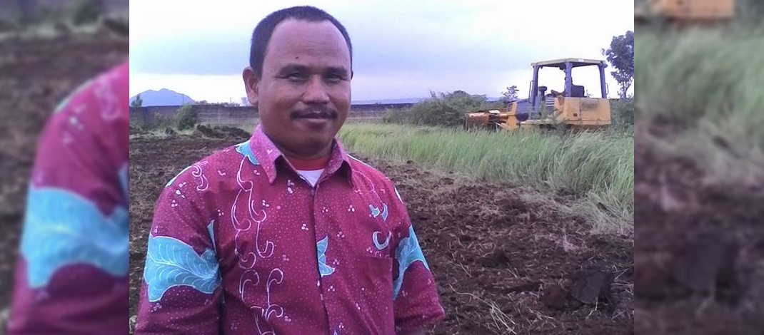 Salah seorang warga Desa Karangdawa Kec.Margasari Kab.Tegal (Foto : Dok.Sumito)